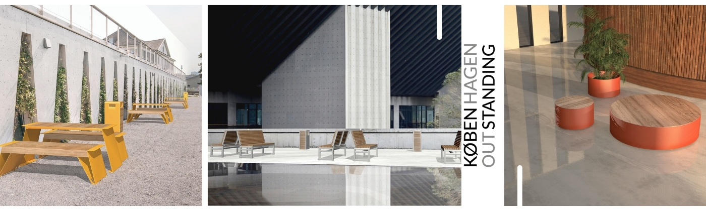 Mobilier urbain Kobenhagen par Lars Laj