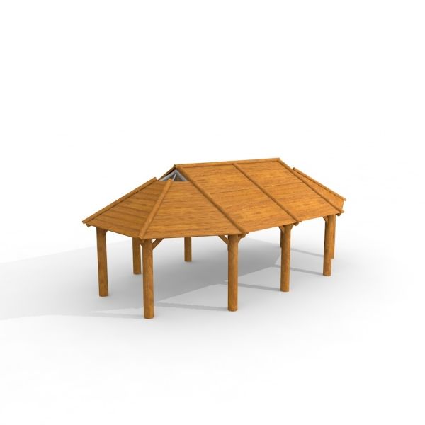 abri grill en bois