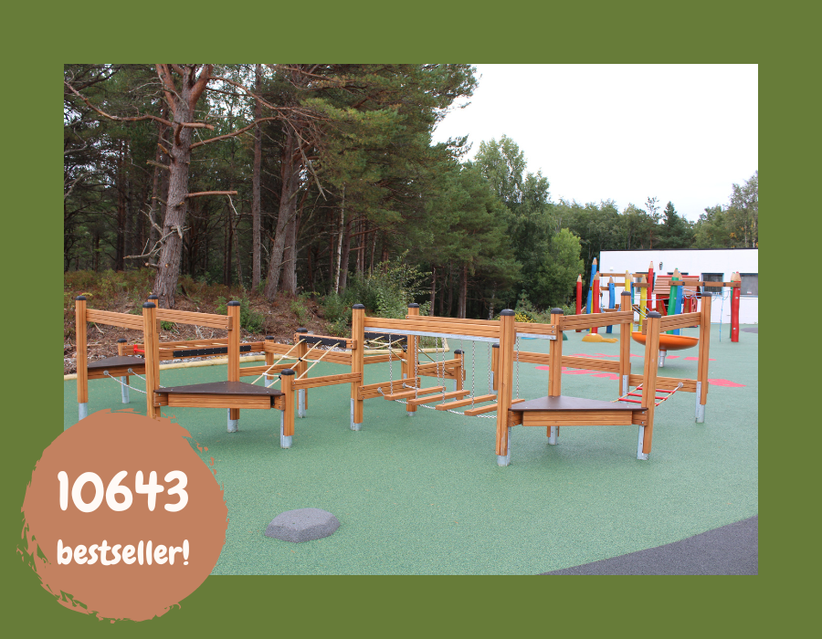 ensemble de parcours de trim en bois