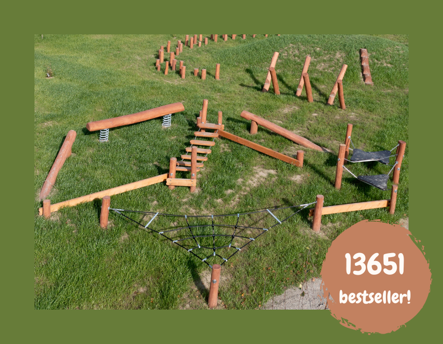 parcours de fitness en robinia