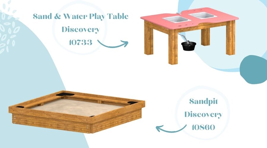 Un bac à sable est une solution fonctionnelle pour une aire de jeu préscolaire.
