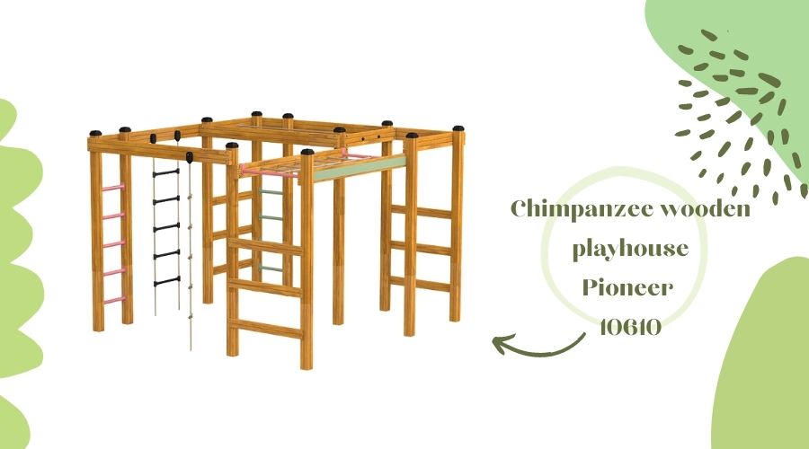 Un parcours d'obstacles en bois est un excellent ajout à une aire de jeu préscolaire.