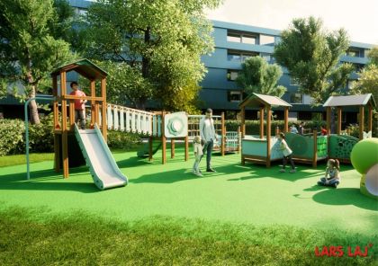 Aire de jeux inclusive dans le parc