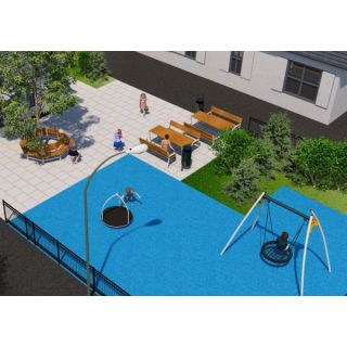 Aire de jeux en métal et zone de loisirs_2096