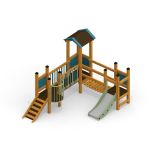 Fortress Nature  playhouse with slide