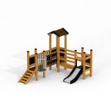 Fortress Nature  playhouse with slide
