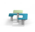 Square bench and table